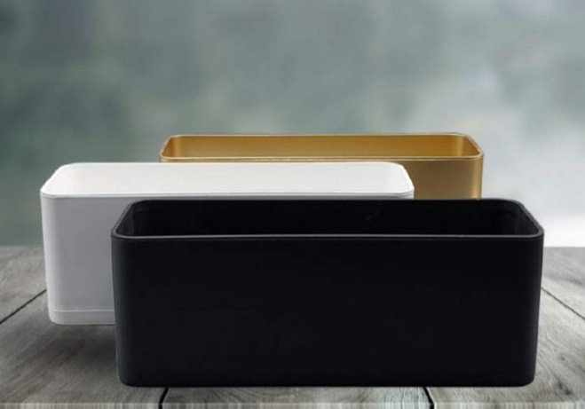 گلدان مستطیلی پلیمری