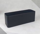 گلدان پلیمری باکس مستطیلی مشکی
