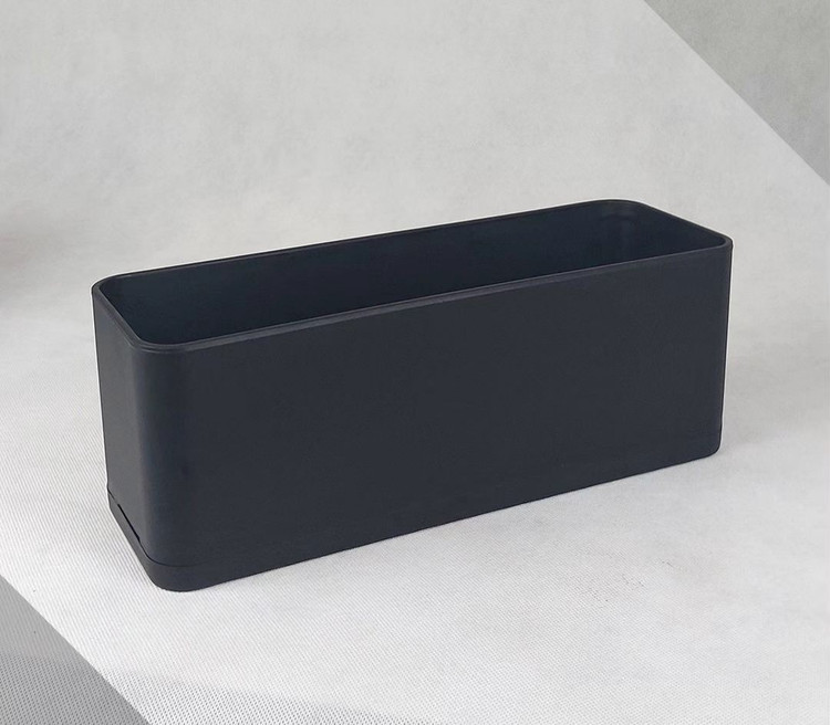 گلدان پلیمری باکس مستطیلی مشکی