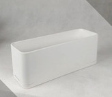 گلدان پلیمری باکس مستطیلی سفید