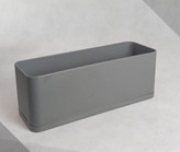 گلدان پلیمری باکس مستطیلی طوسی