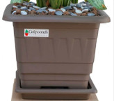 گلدان مربعی پلاستیکی