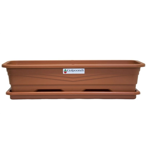 گلدان پلاستیکی مستطیلی FZ222 سایز 100 در 22 سانتیمتر