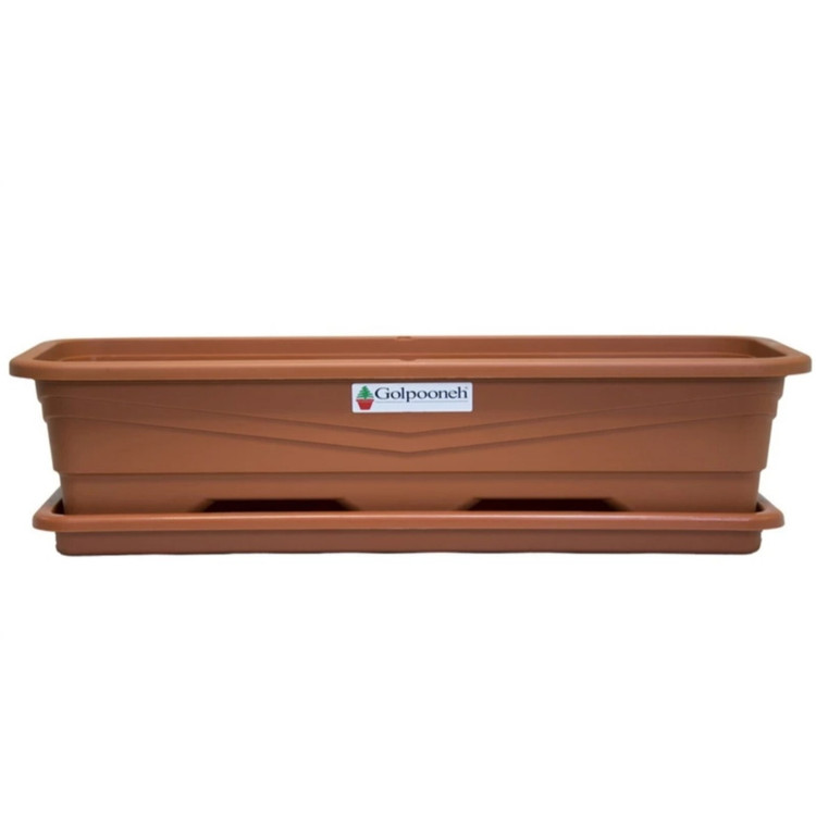 گلدان پلاستیکی مستطیلی FZ222 سایز 100 در 22 سانتیمتر
