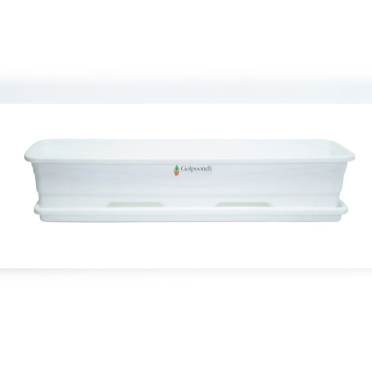 گلدان پلاستیکی مستطیلی FZ222 سایز 100 در 22 سانتیمتر