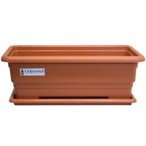 Rectangular plastic pot FZ209 size 34 x 13 cm