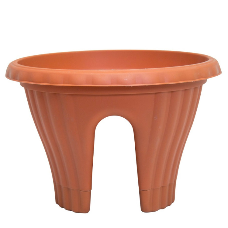 Round double-sided terrace flower pot, twin flower pot FZ331