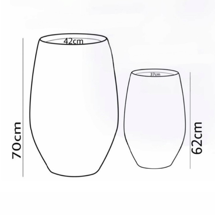 Honeycomb fiberglass vase