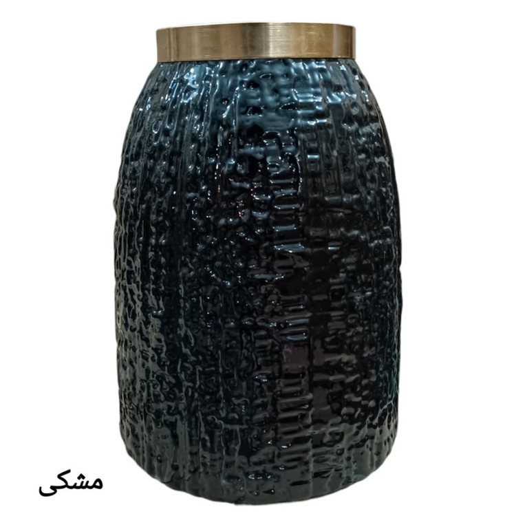 گلدان شیشه ای زبرا ارتفاع 33 سانتیمتر