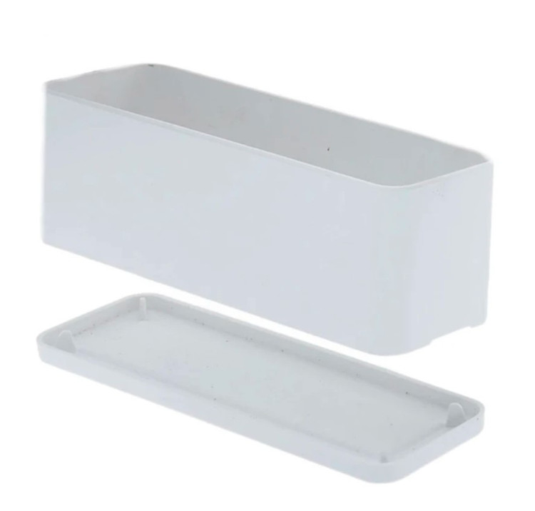 گلدان پلیمری باکس مستطیلی سفید