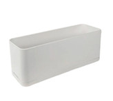 گلدان پلیمری باکس مستطیلی سفید