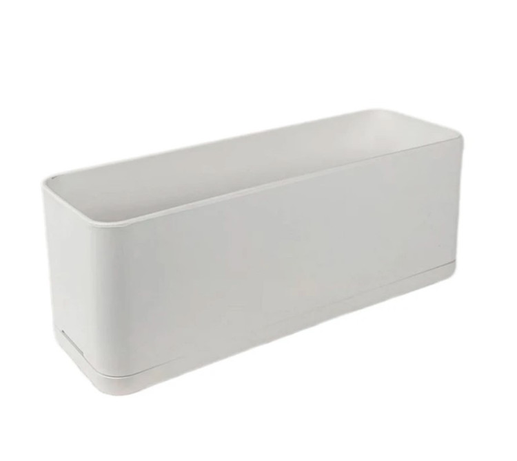گلدان پلیمری باکس مستطیلی سفید