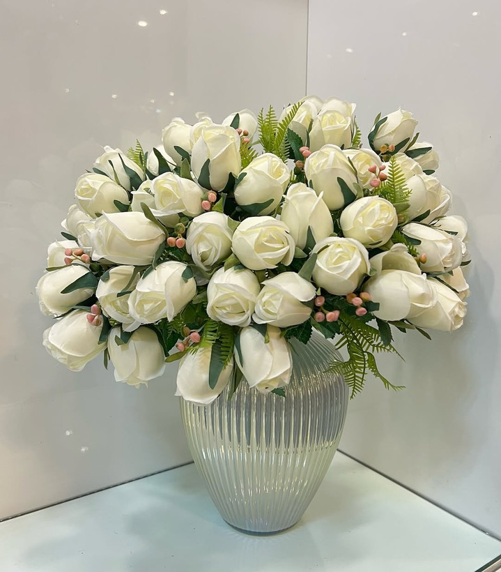 گل مصنوعی غنچه رز 13 گل