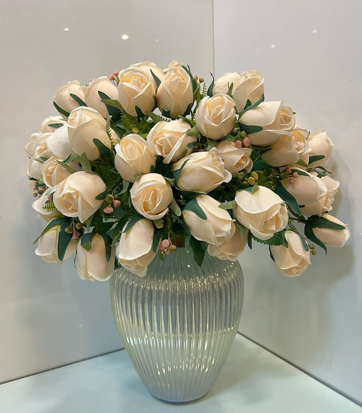 گل مصنوعی غنچه رز 13 گل