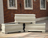 گلدان فایبرگلاس فلاورباکس مستطیلی طرح همانتوس