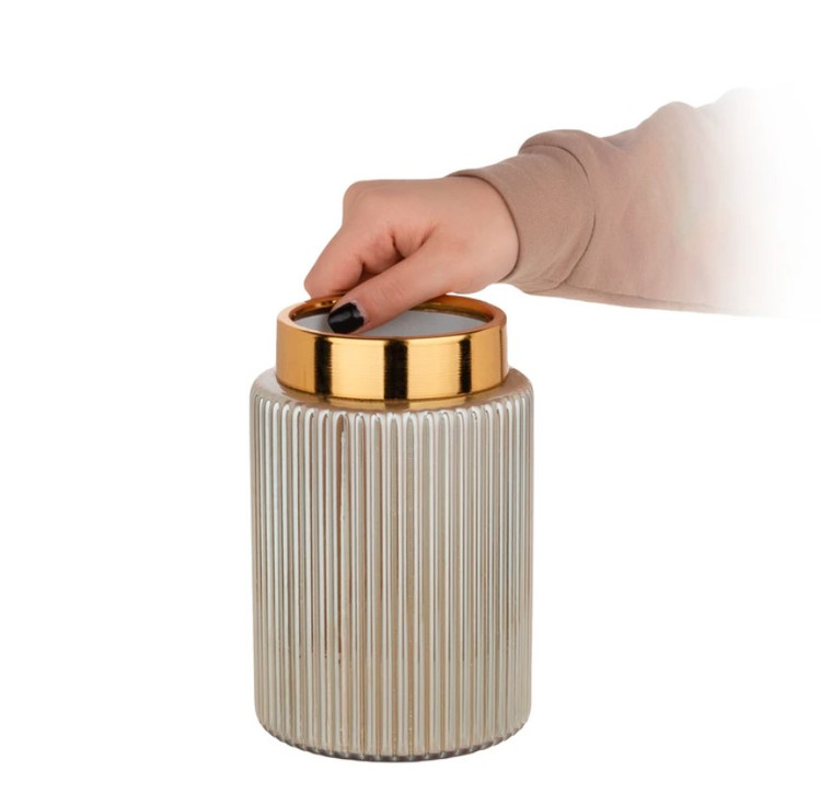 گلدان شیشه ای کبریتی
