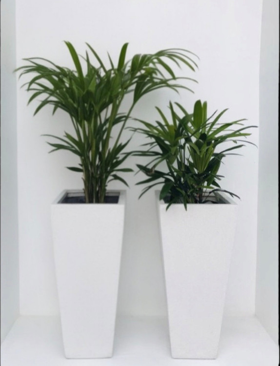 گلدان فایبرگلاس ذوزنقه ای