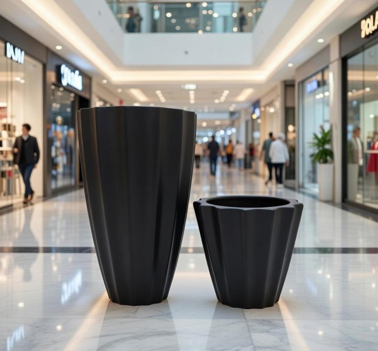 گلدان فایبرگلاس چند ضلعی ماکو