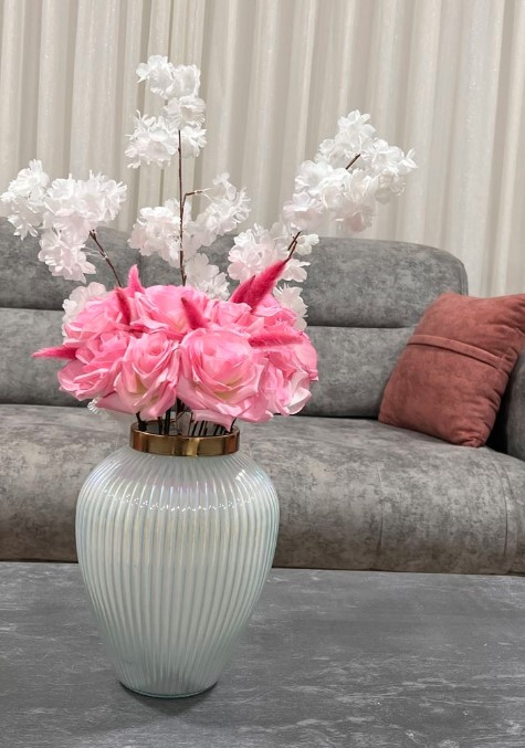 گلدان شیشه ای ژیوار