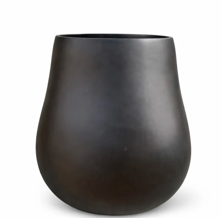 Pear-shaped fiberglass vase